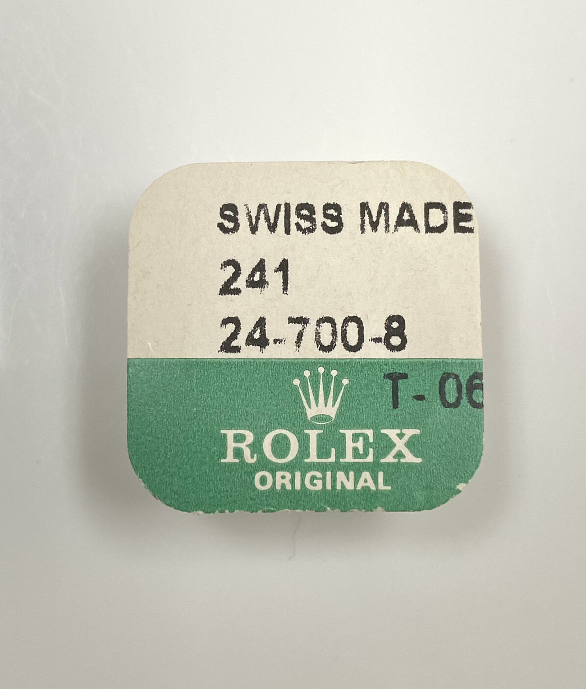 Genuine New Rolex 18k Yellow Gold Twinlock 7mm Crown 24-700-8 Sealed Package