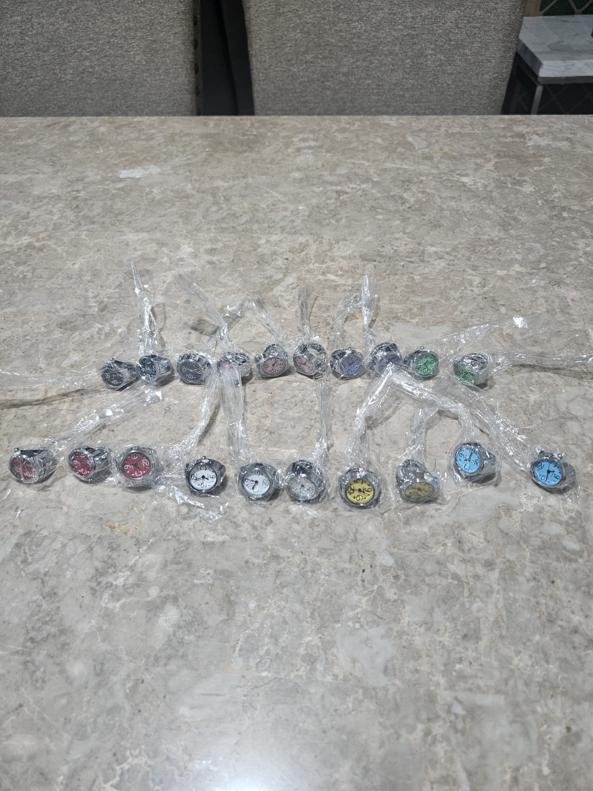 Custom Watch Rings Watch Ring Stretch Band, Multicolor Moving Style Design