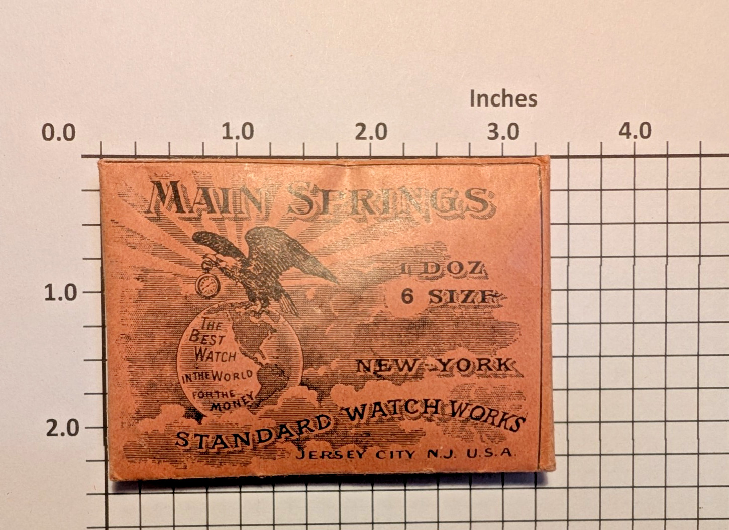 B&DA6 – NOS Packet of (12) NY Standard 6s Pocket Watch Mainsprings