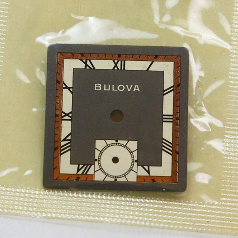 Bulova Vintage 20mm x 19mm “Tuxedo” Style 1950’s Wristwatch Dial – NOS