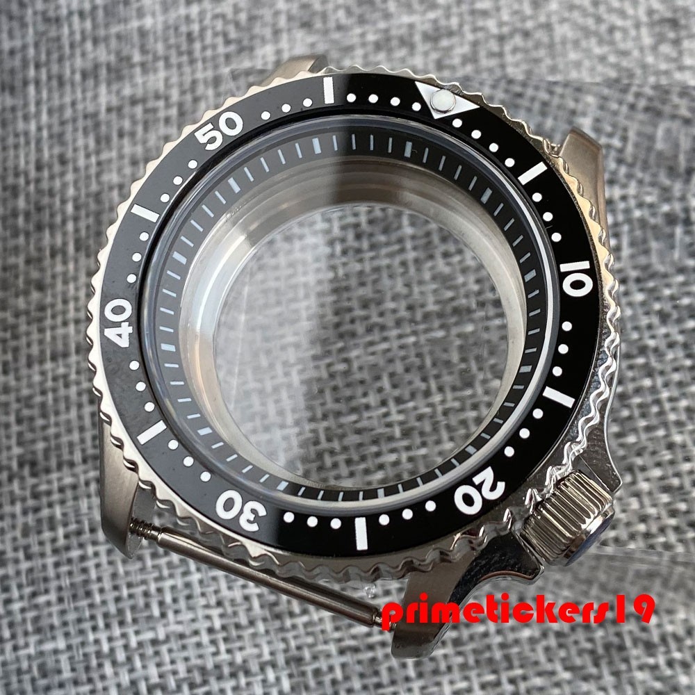 Dive Skx007 Mod 41mm Watch Case+Band Sapphire 3.8 Crown Clear Back Fit NH35 NH36