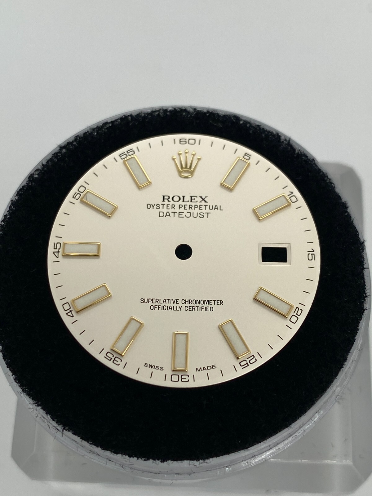 Genuine Rolex Datejust 41mm Dial Silver w/ Gold Big Index 116333
