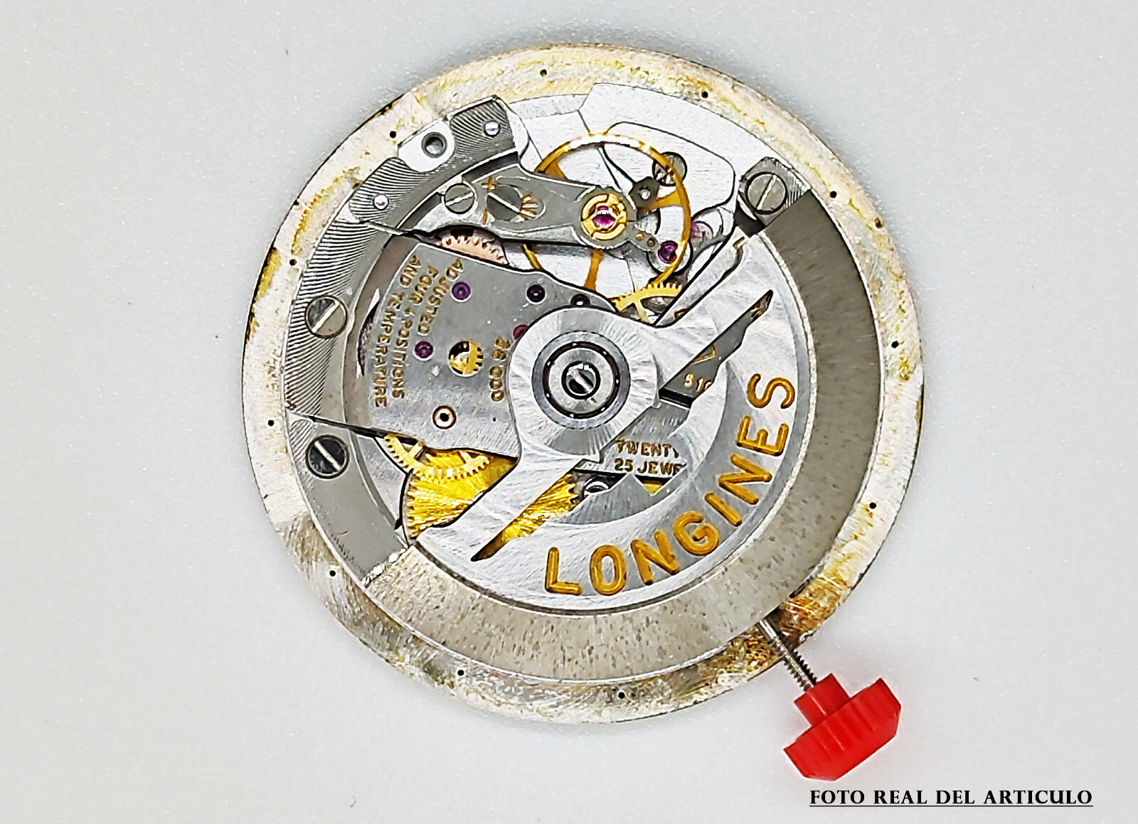 Vintage Original Watch Movement Longines Admiral HF. Cal 431 Swiss Made.
