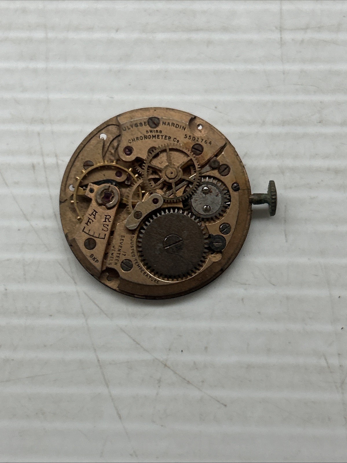 Ulysse Nardin Chronometer 17 Jewel for parts 11 1/2 Ligne