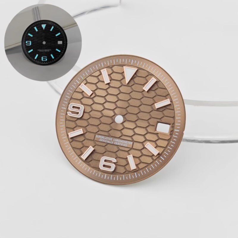 28.5mm 31mm Watch Dial blue Luminous fits NH35/NH36 movement Watch Parts