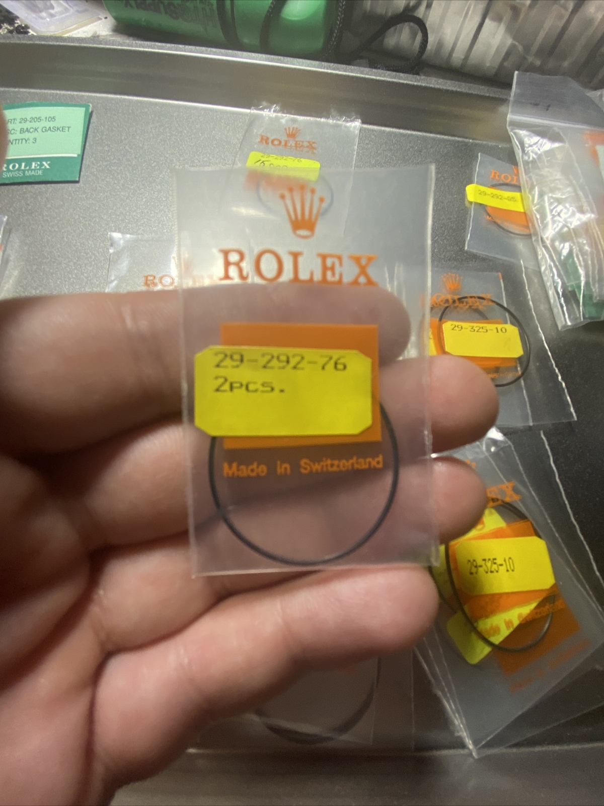 ONE Genuine Rolex Gasket 29-292-76 For Case Back O Ring NOS Open Package Part