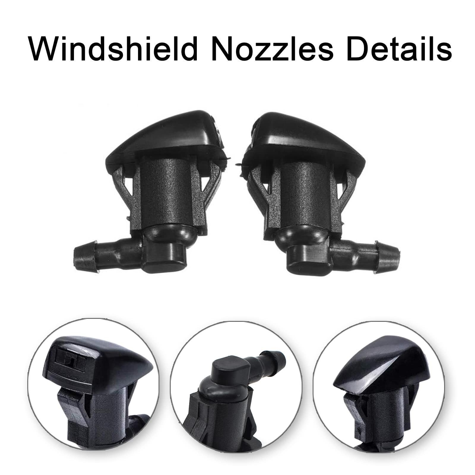 Toyota Windshield Washer Nozzles Kit – Replaces OEM #85381-AE020, Fits 04-10 …