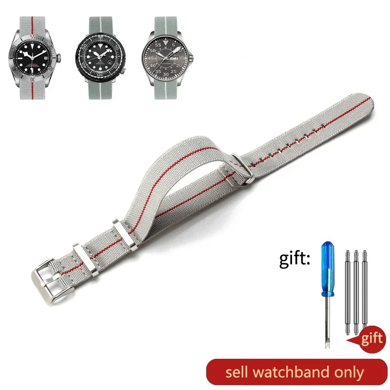 60’S French Army Watch Strap for Nylon Watchband for Rolex Seiko Tudor Rolex Bla