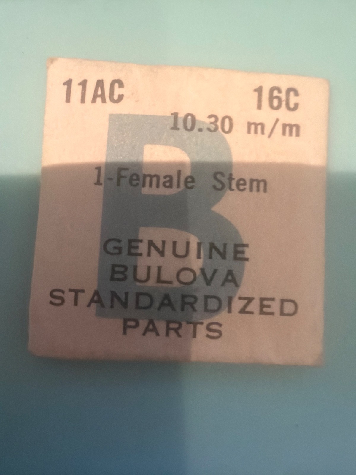 Bulova #16A #16B #16C # 16W – Winding Stem Various Calibers Factory Sealed – NOS