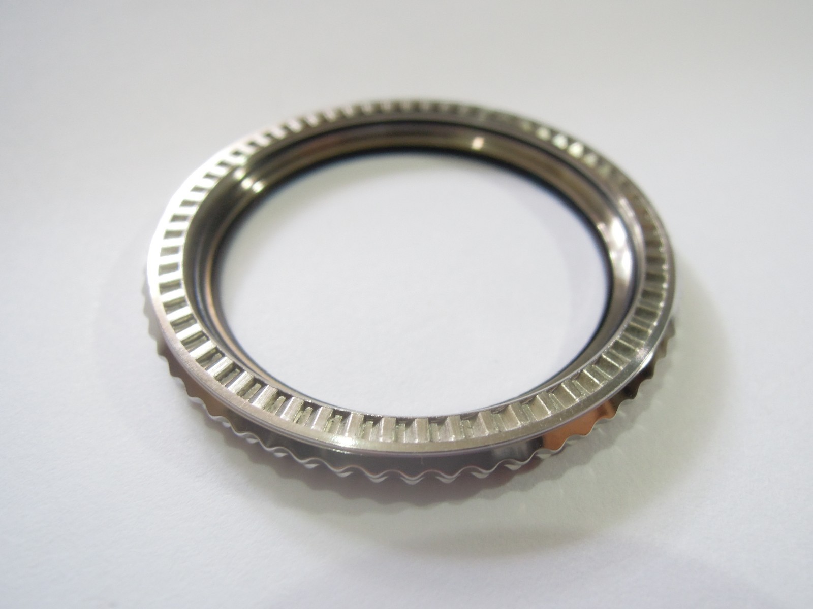 NEW STAINLESS METAL BEZEL WITH BLACK INSERT LARGE DIVERS SKX007 /SKX011J /SKX399