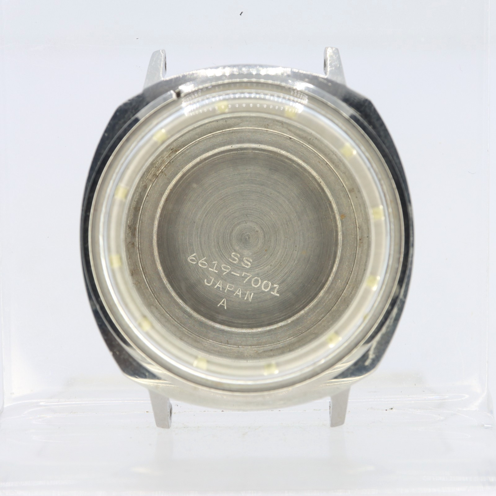 Vintage Seiko Sportsmatic 6619-7001 Case Stainless Steel Restoration or Projects