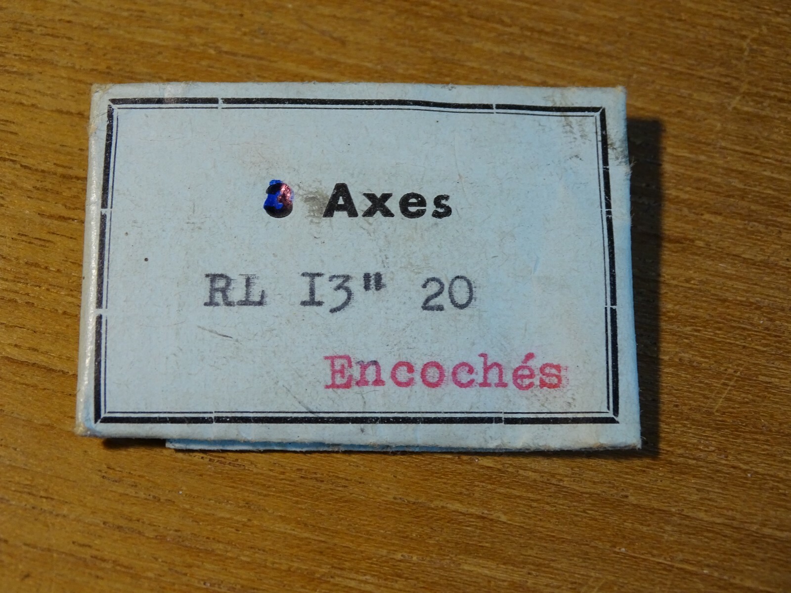 Watch Parts RL 13″ 20 Un Notched Axis