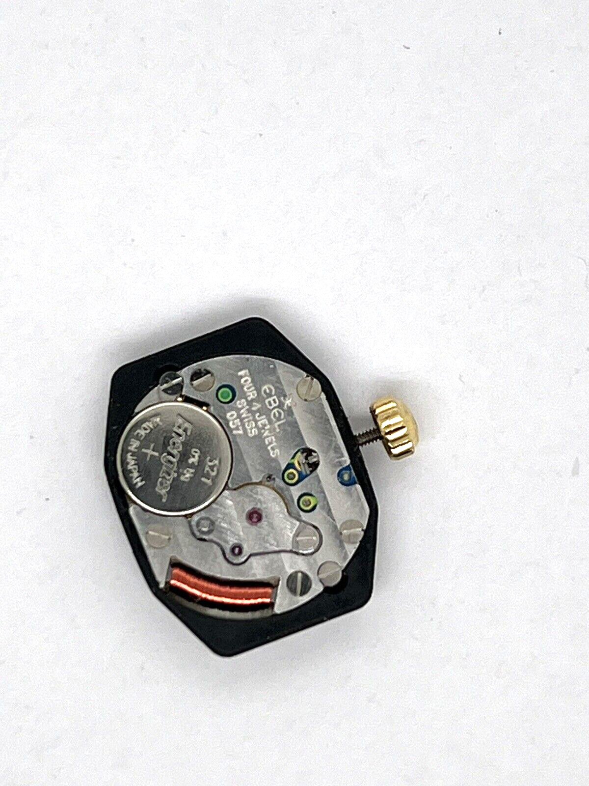 Ebel Beluga Quartz Watch Movement And Crystal 46100185 Working Condition