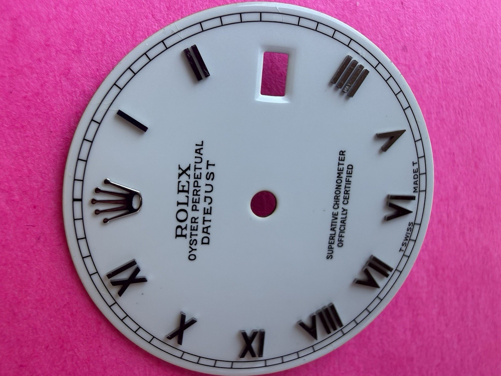 Original Rolex 16014, 16030. White Porcelain Dial Roman Numeric, 36mm Datejust