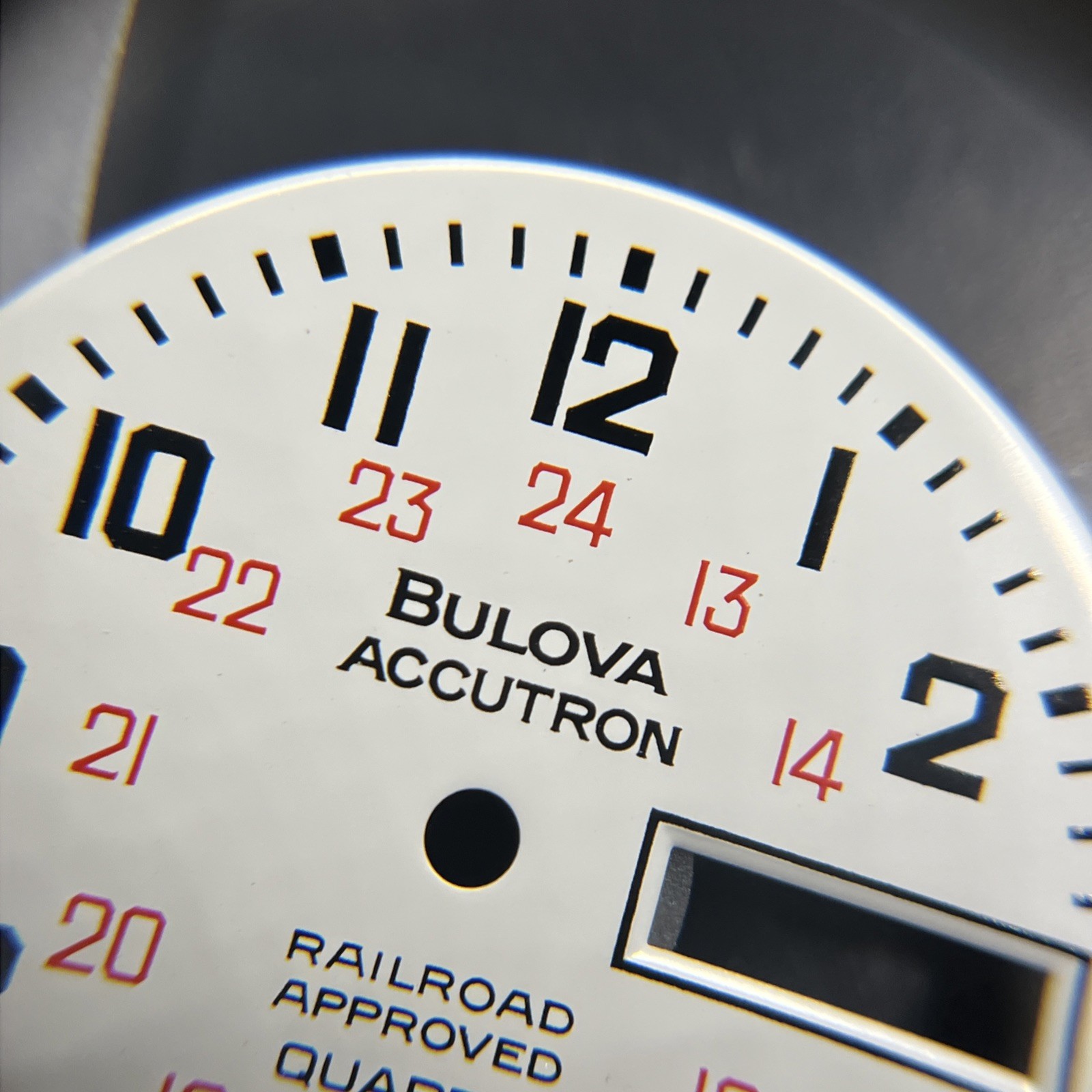 Bulova Accutron Railroad Approved Quartz Day-Date Dial (015)