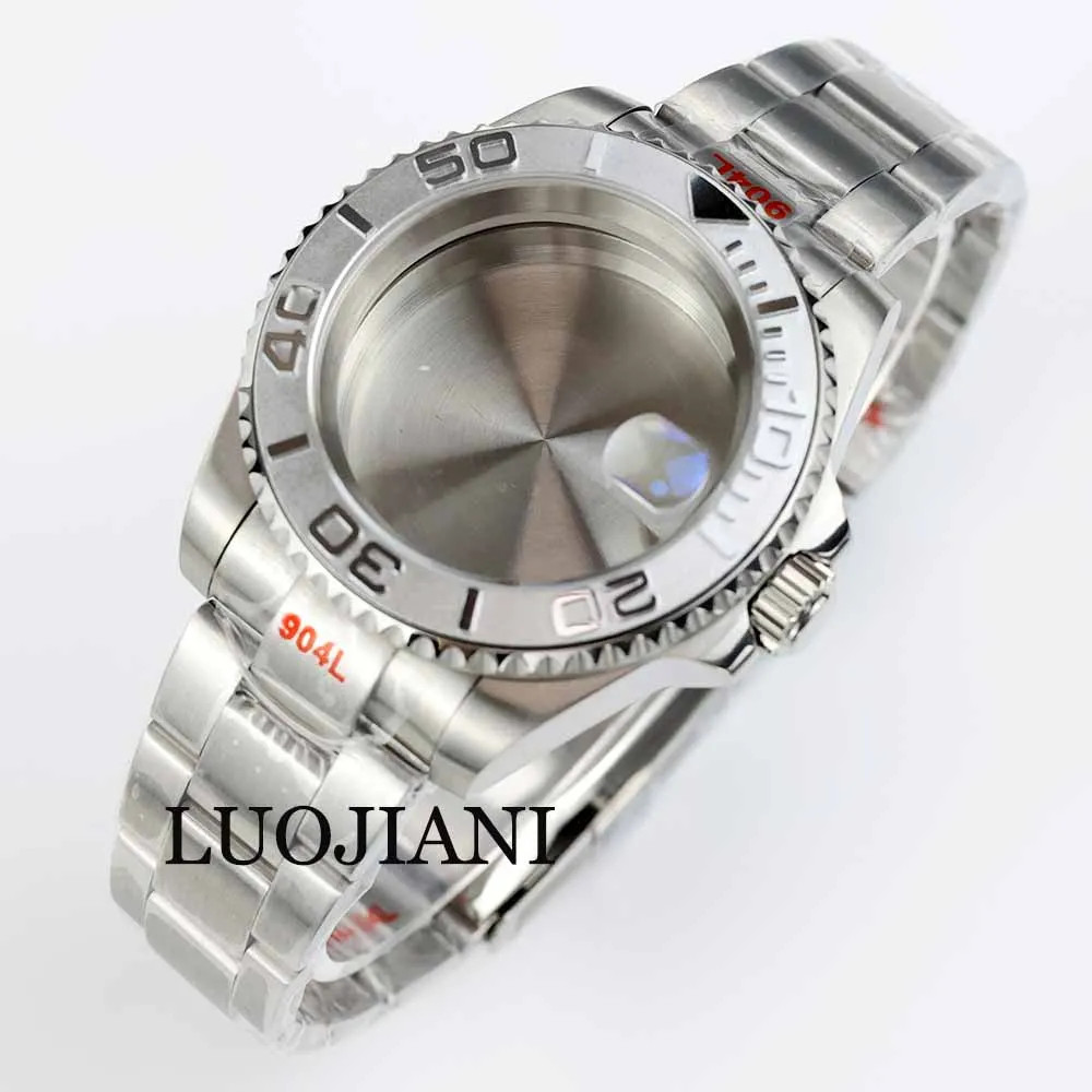 40mm NH35 Steel Case Ceramic Bezel Sapphire 28.5 Dial Jubilee Strap