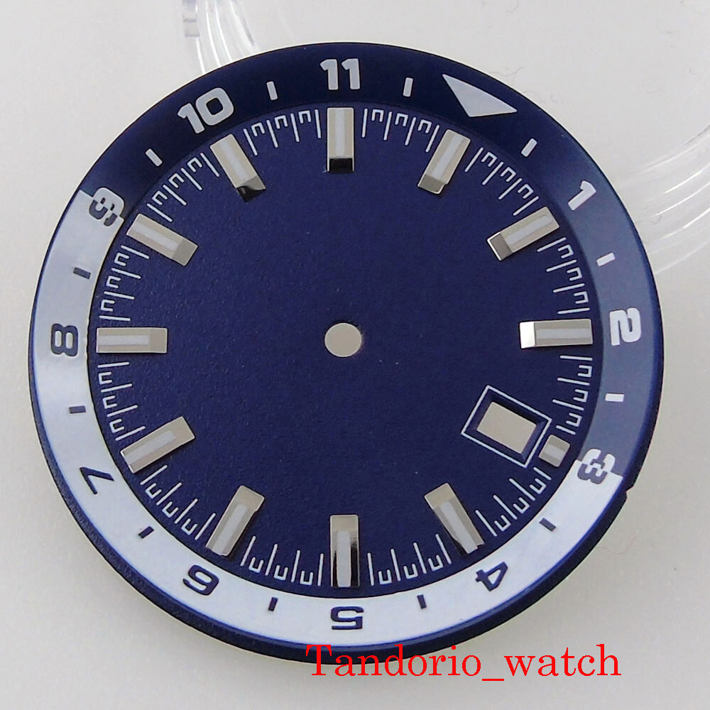 36.6mm Watch Dial For NH35A Automatic Movement Luminous Hands Watch Accessories