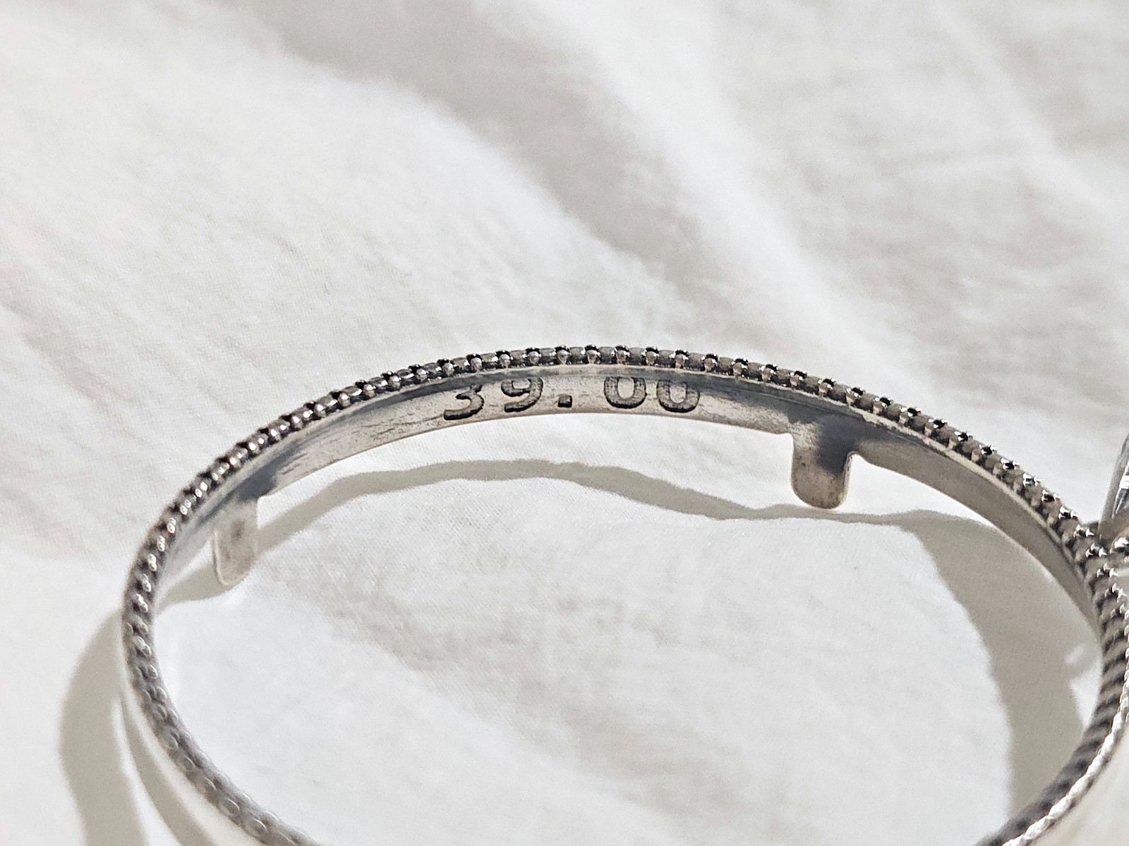 925 Sterling Silver Prong Back Illusion Edge Bezel for 39mm 1 oz Silver Rounds