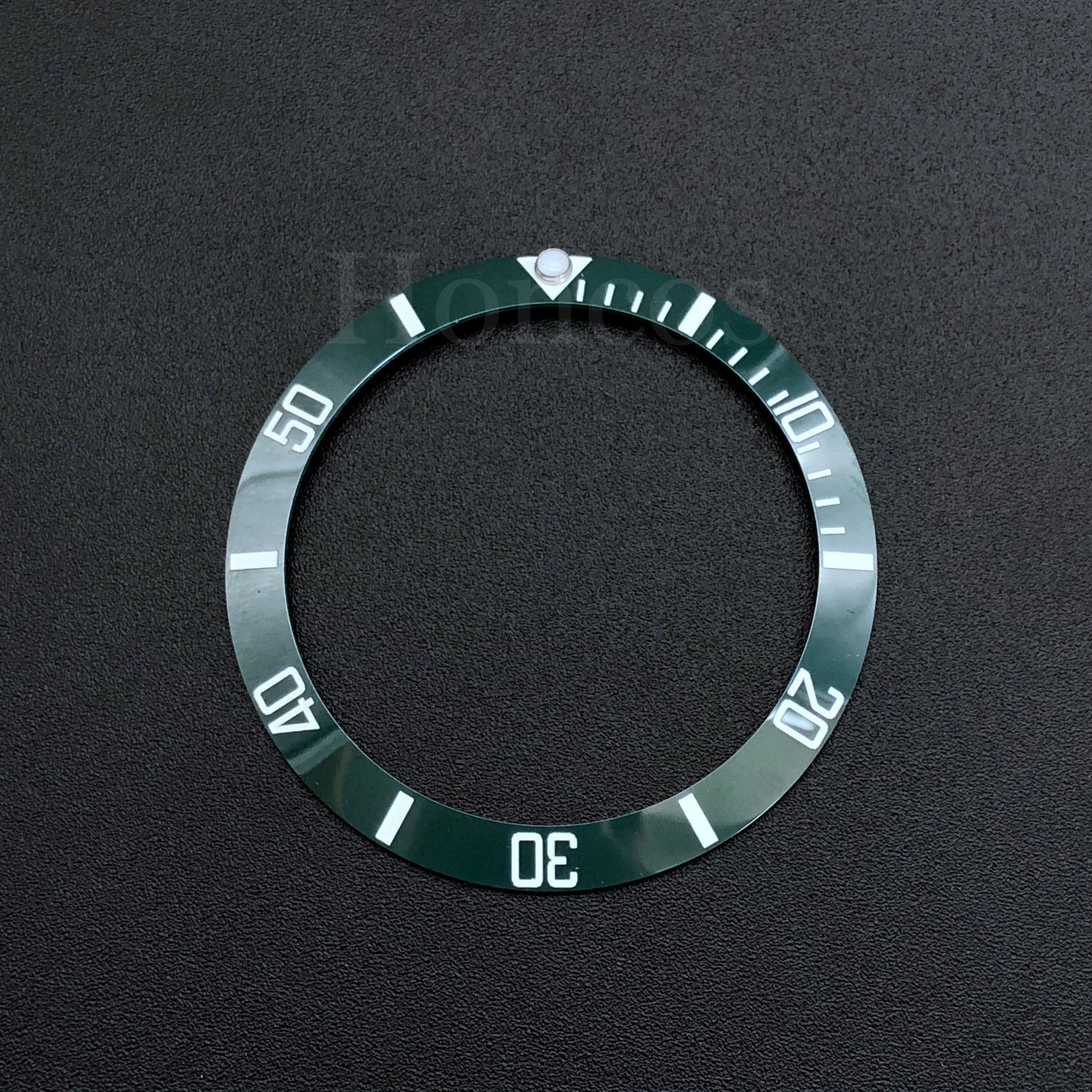 Green and White Ceramic Bezel Insert to fits for Rolex SUB 116610LV
