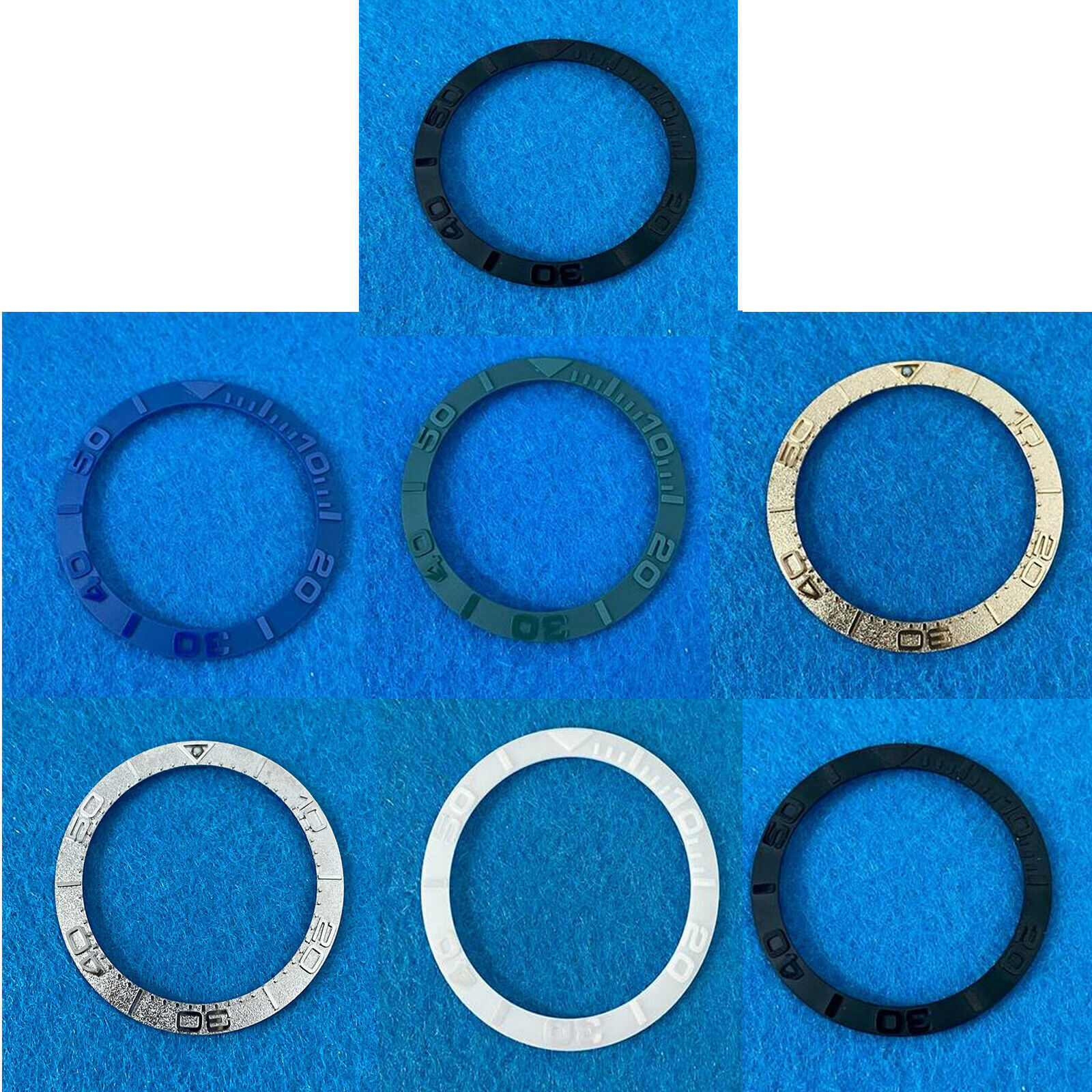 38MM Ceramic Bezel Convex Watch Ring Insert for 40MM Watch Case Modification