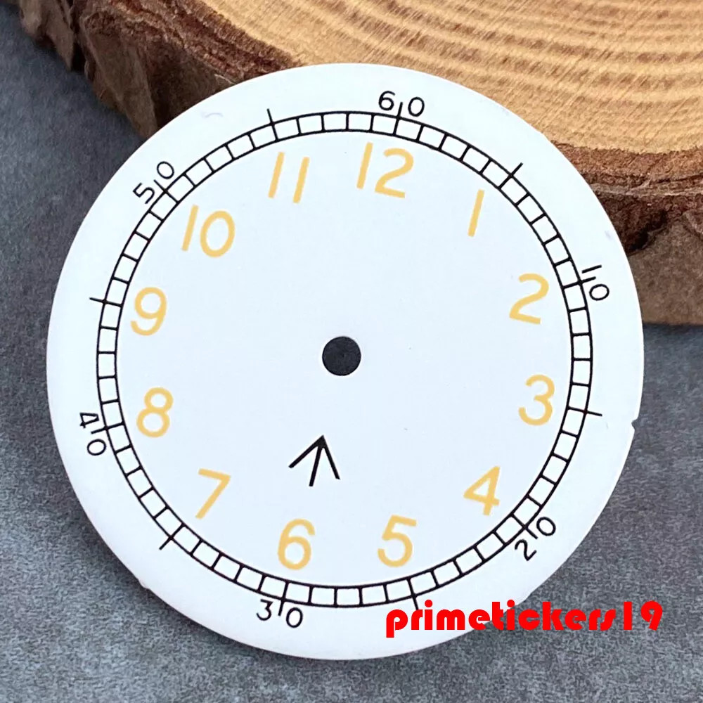 29mm Pilot Watch Dial+Hands Fit NH35 NH36 Mod Parts Pointers Lume Watches Face