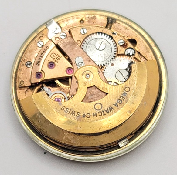 Omega Geneve CAL 565 Watch Movement and dial AS IS for parts or restoration