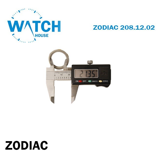 Zodiac Diver Bezel Insert 26.50mm For Zodiac 208.12.02 Silver Gold Two Tone