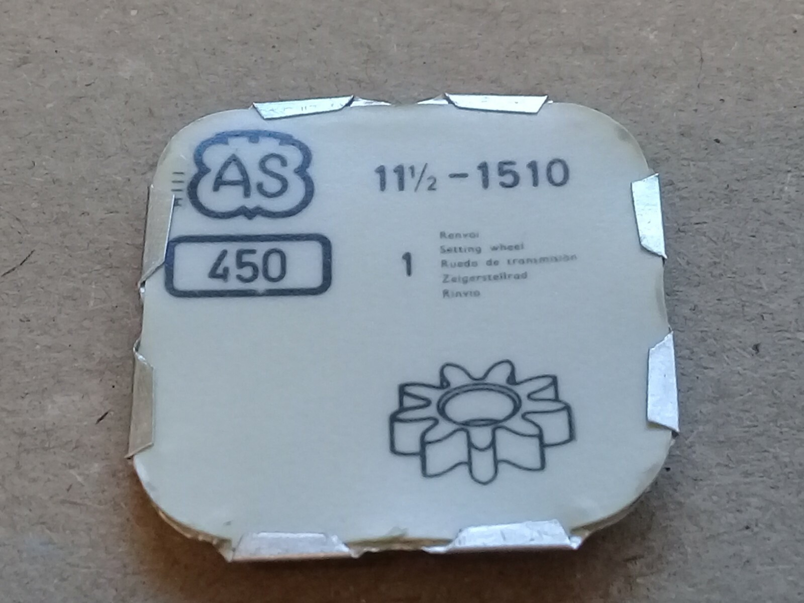 AS Cal 1510 – Setting Wheel – Part 450. 11.5”’ (TC920)