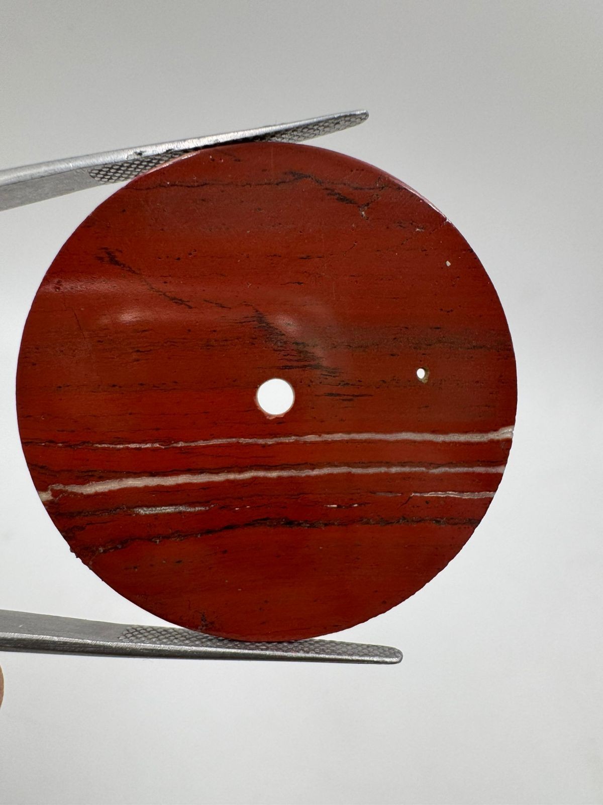 Red Jasper Natural Stone watch dial Polished Gemstone 37 mm Round shape gmc1060
