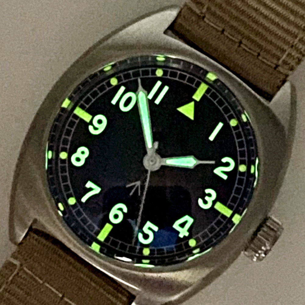 36mm Brushed Stainless Steel Sapphire Glass NH35 NH36 2824 Watch Case Dial Hand