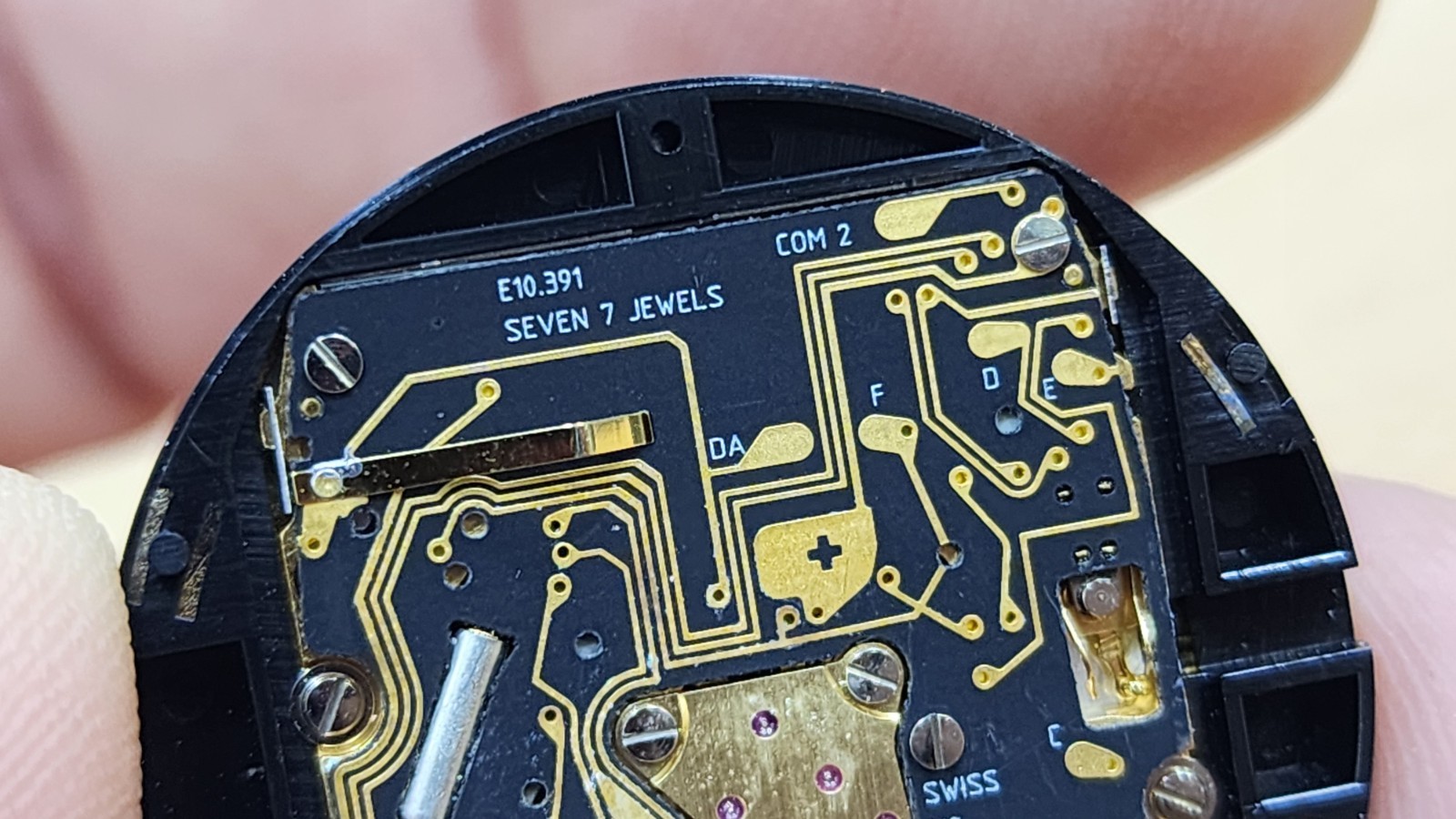 Breitling Aerospace E10.391 Digital Watch Movement With Black Dial