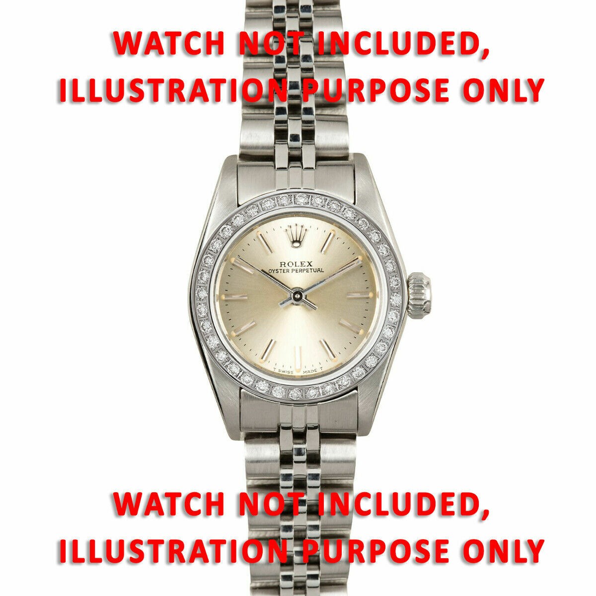 .60CT BEAD SET NATURAL DIAMOND BEZEL S.STEEL FOR ROLEX 24MM 76030 76080 76094