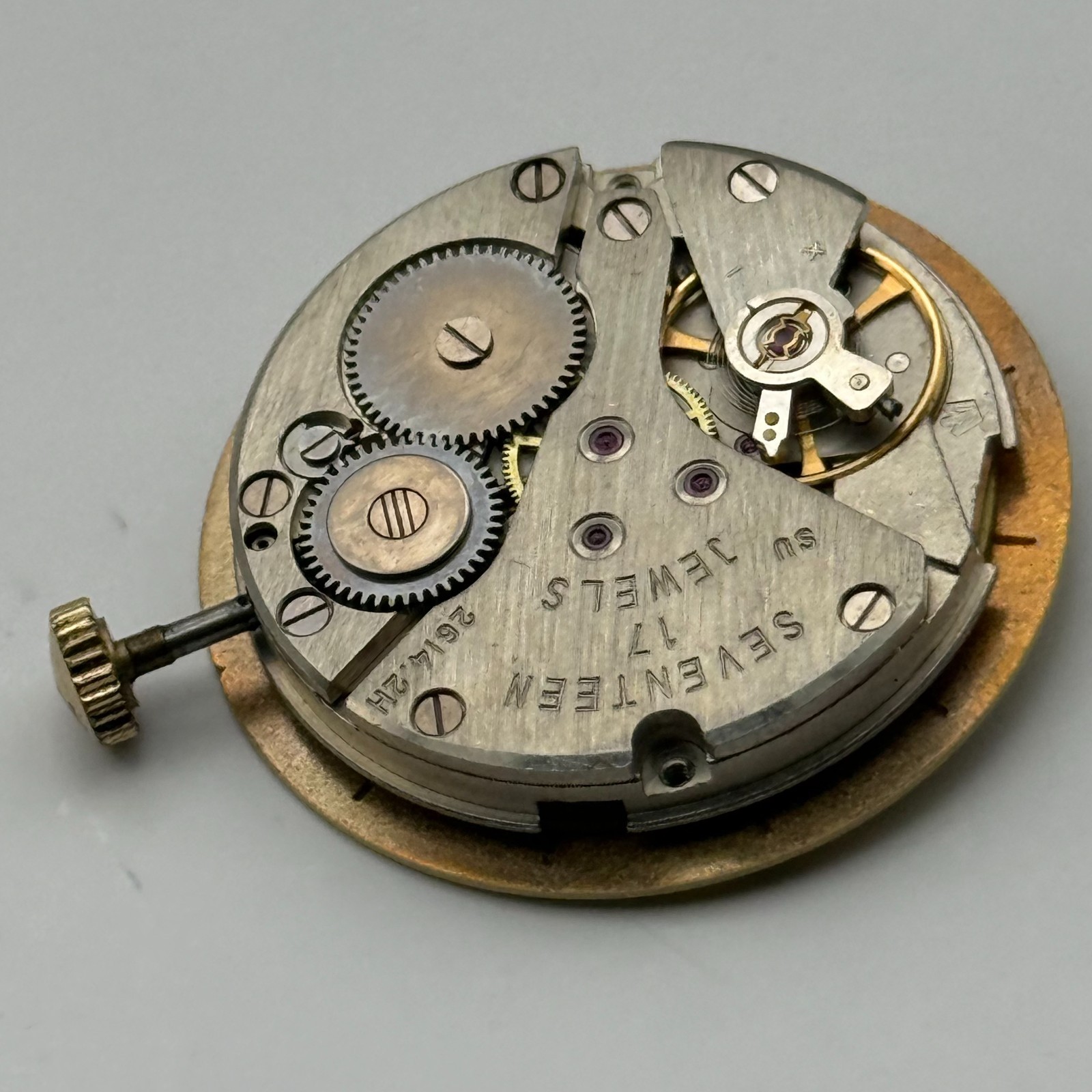 Poljot 2614.2H Watch Movement Sekonda Soviet 17 Jewels Parts Repair 26.4mm
