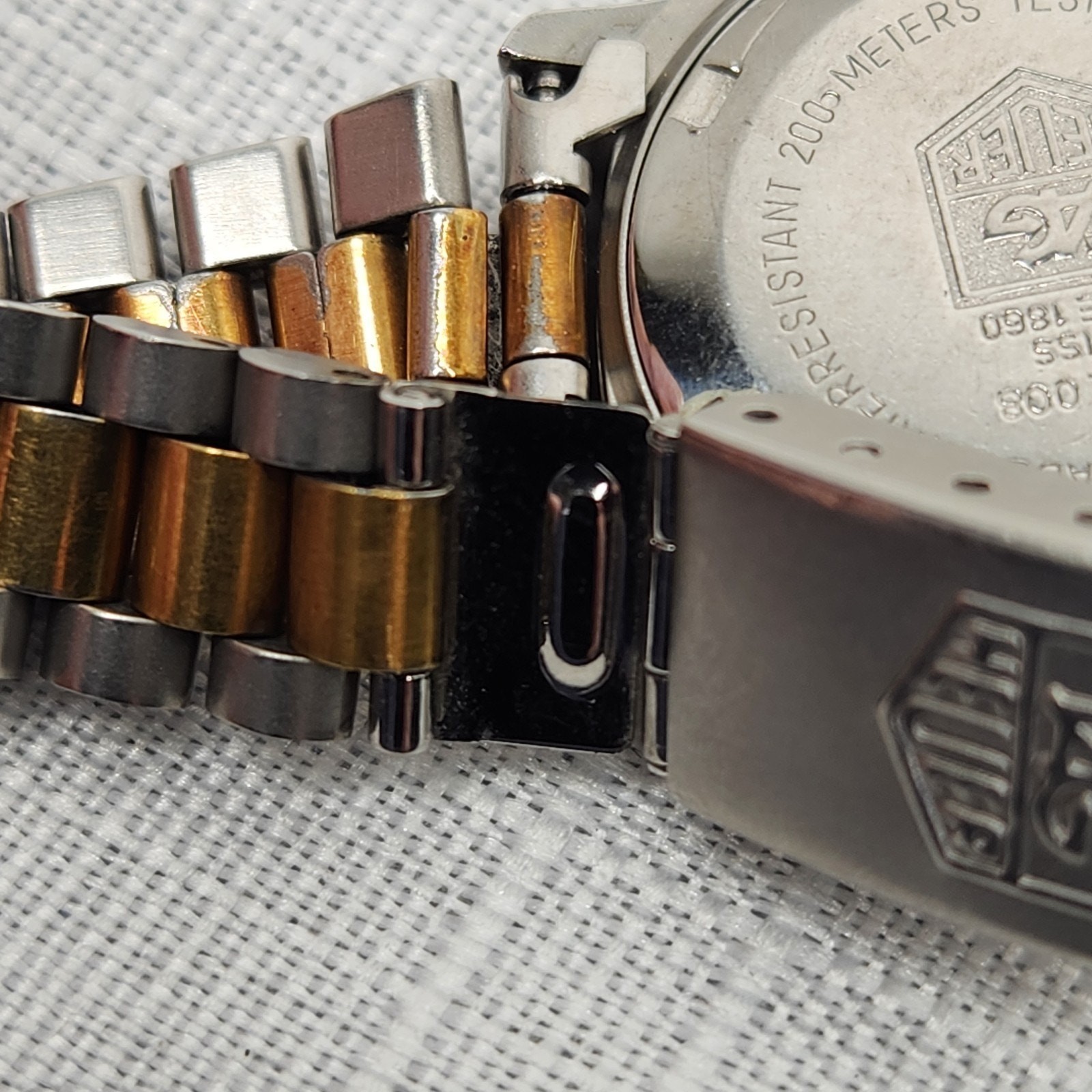 Tag Heuer Watch 964.008 FOR PARTS Gold and Silver Tone NOT WORKING