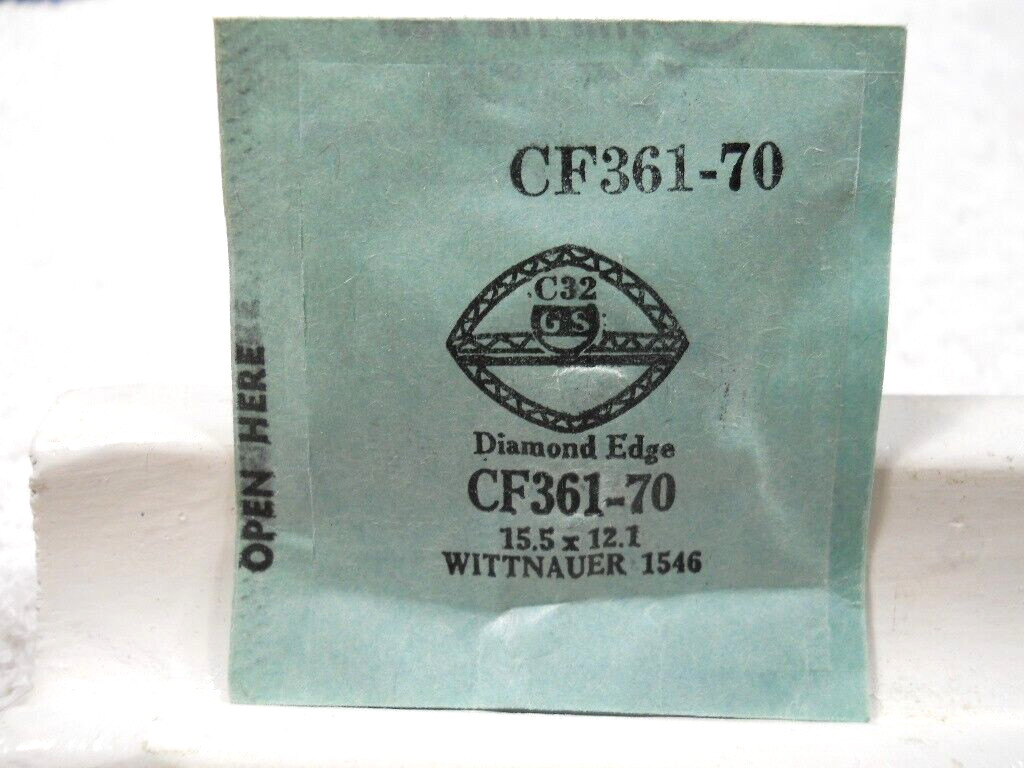 GS CF361-70 Watch Crystal Fit Wittnauer 1546 – 15.5 x 12.1 mm Replacement Repair
