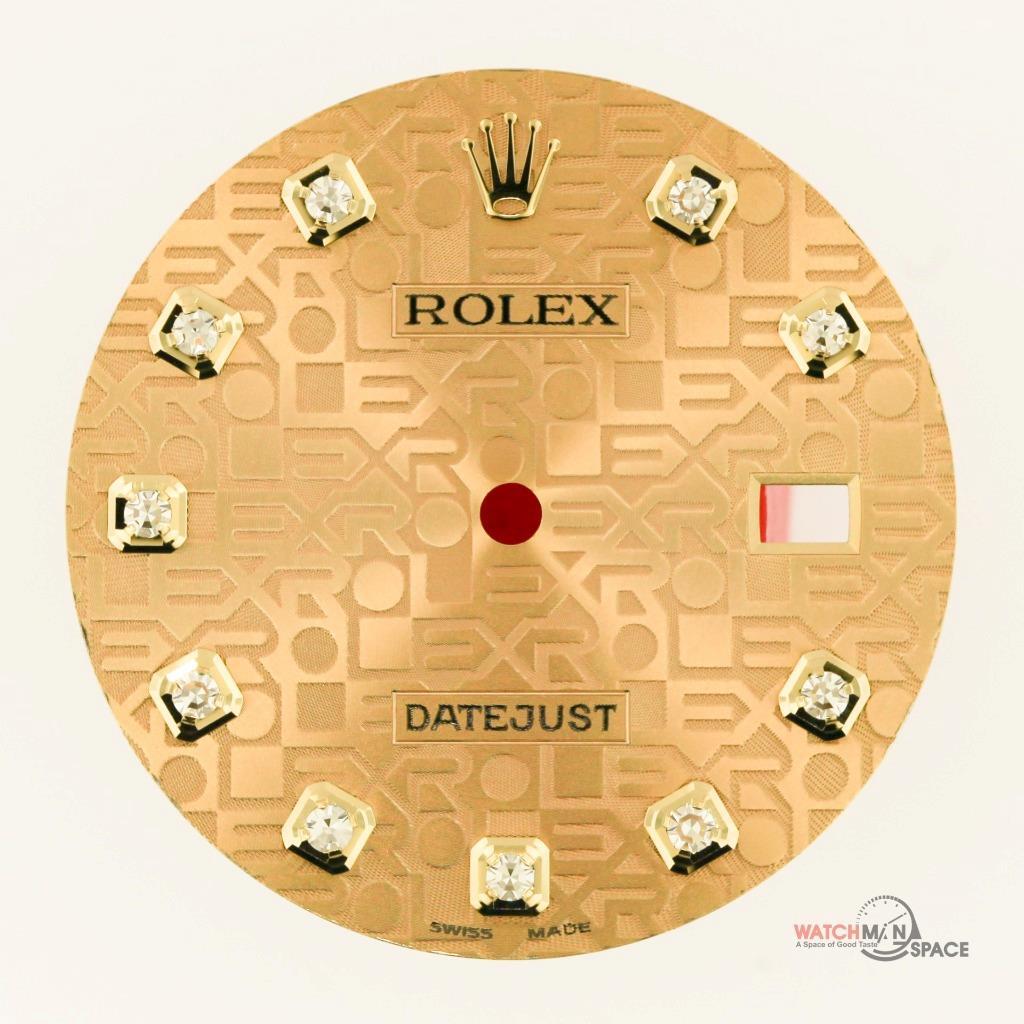 Original Rolex DJ 36mm 116233 116203 Champagne Jubilee Diamond Dial 2/T #B39