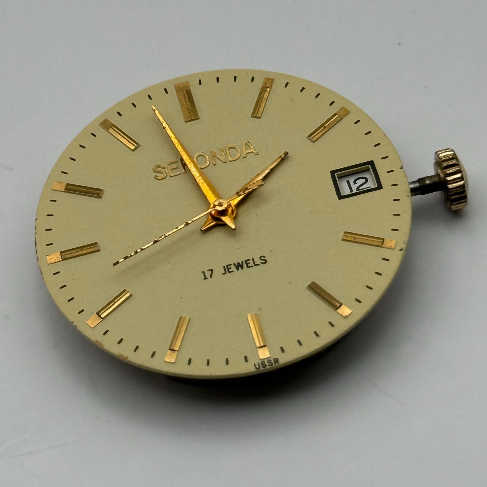 Poljot 2614.2H Watch Movement Sekonda Soviet 17 Jewels Parts Repair 26.4mm