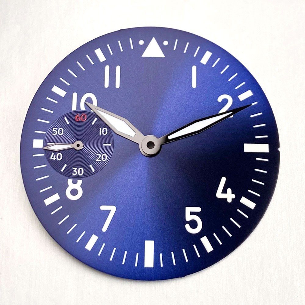 Fit ETA6497 ST3600 37mm Pilot Style Retro Hand-winding Watch Dial Sterile Face