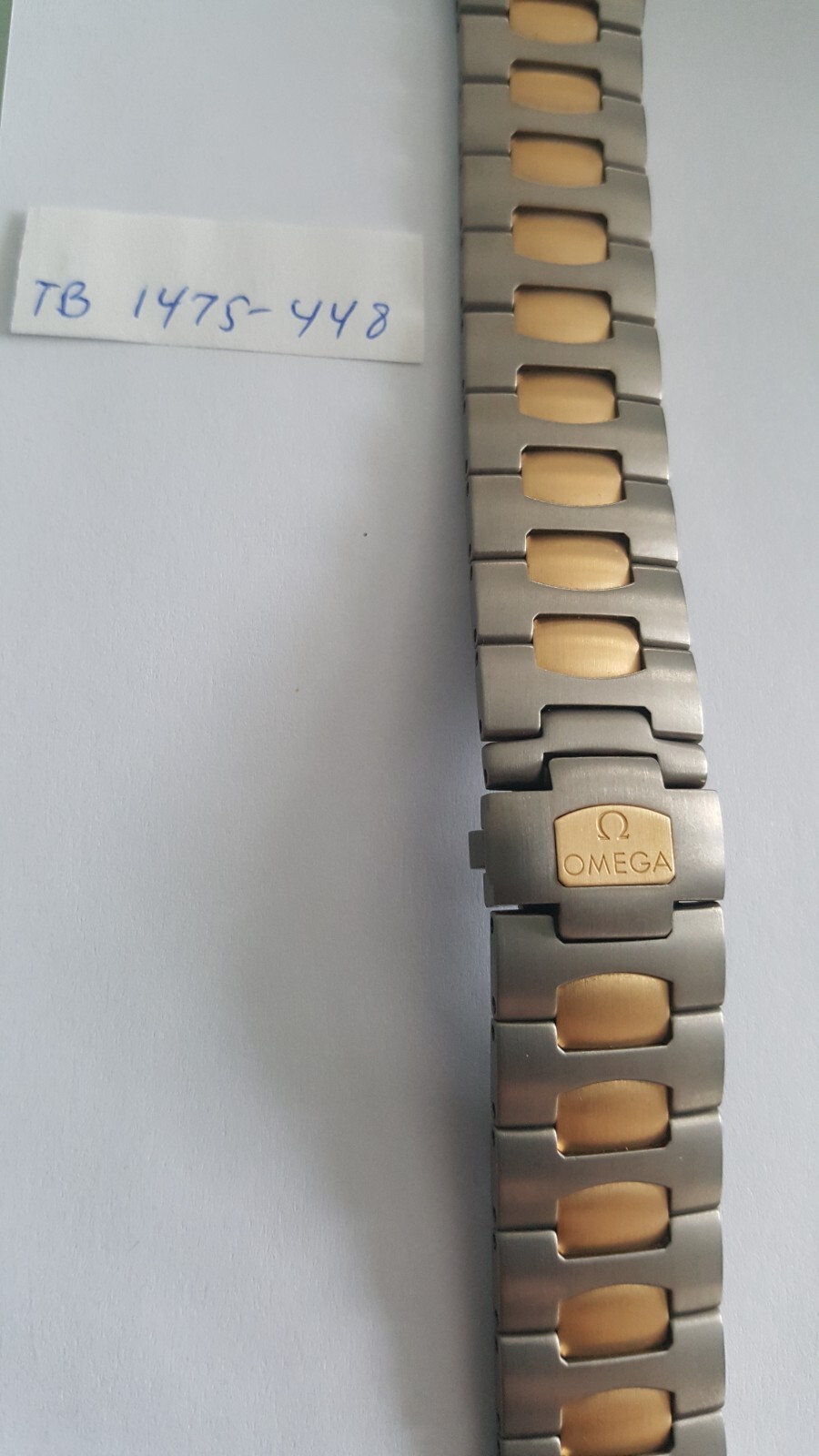 Omega Titanium-18KT Yellow Gold Plated Bracelet Number TB1475-448