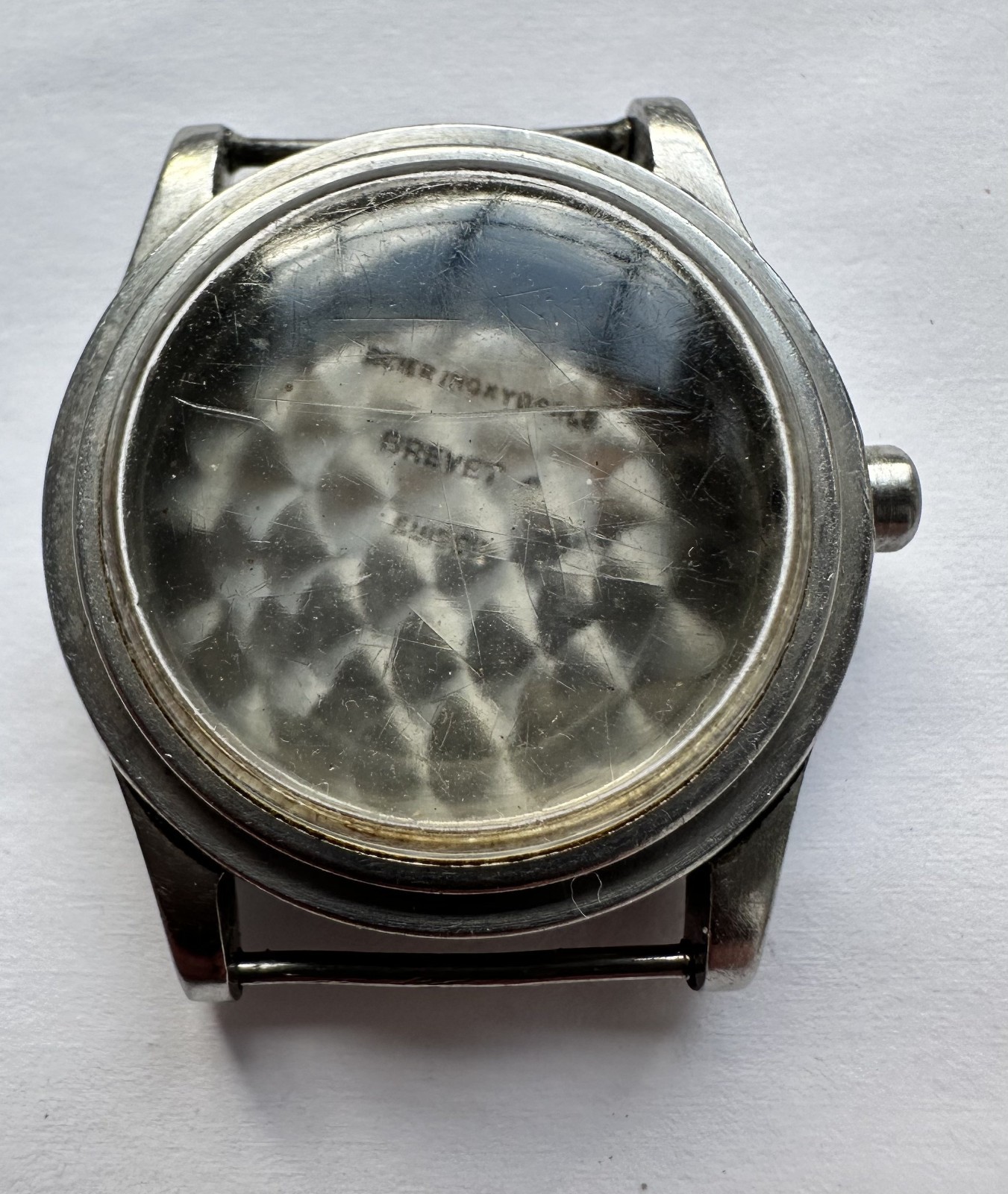 Swiss Brevet watch case and back, outer diameter 28.5 mm, inner diameter 23.5 mm