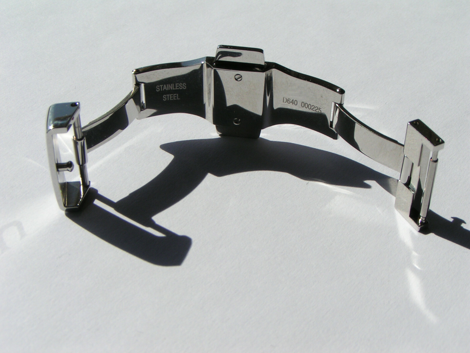 UNION GLASHÜTTE SA D640 000225 Steel 16mm Deployment Deployant Clasp Buckle I509