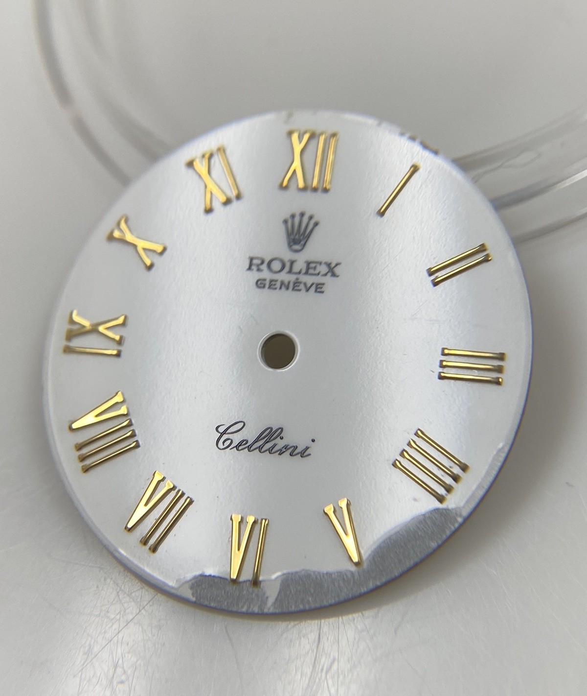 Genuine Rolex Cellini 5109/8 White /Gold Roman Cal. 1600 1601 Dial