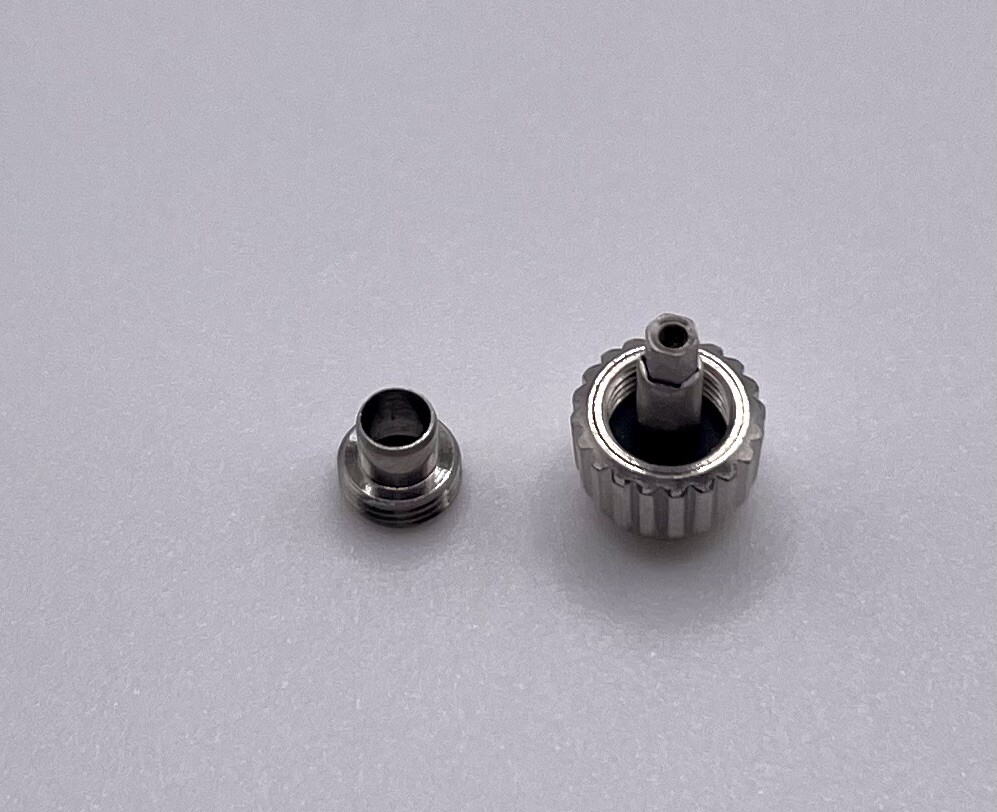 New Generic 6.0mm S/s Crown/Tube Part To Fit Breitling Colt A32350 Watch