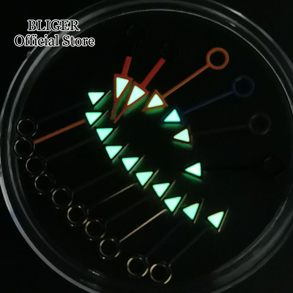 Green Luminous Gold Red NH34 GMT Watch Hand Fit NH34A Movement Men Watch Parts