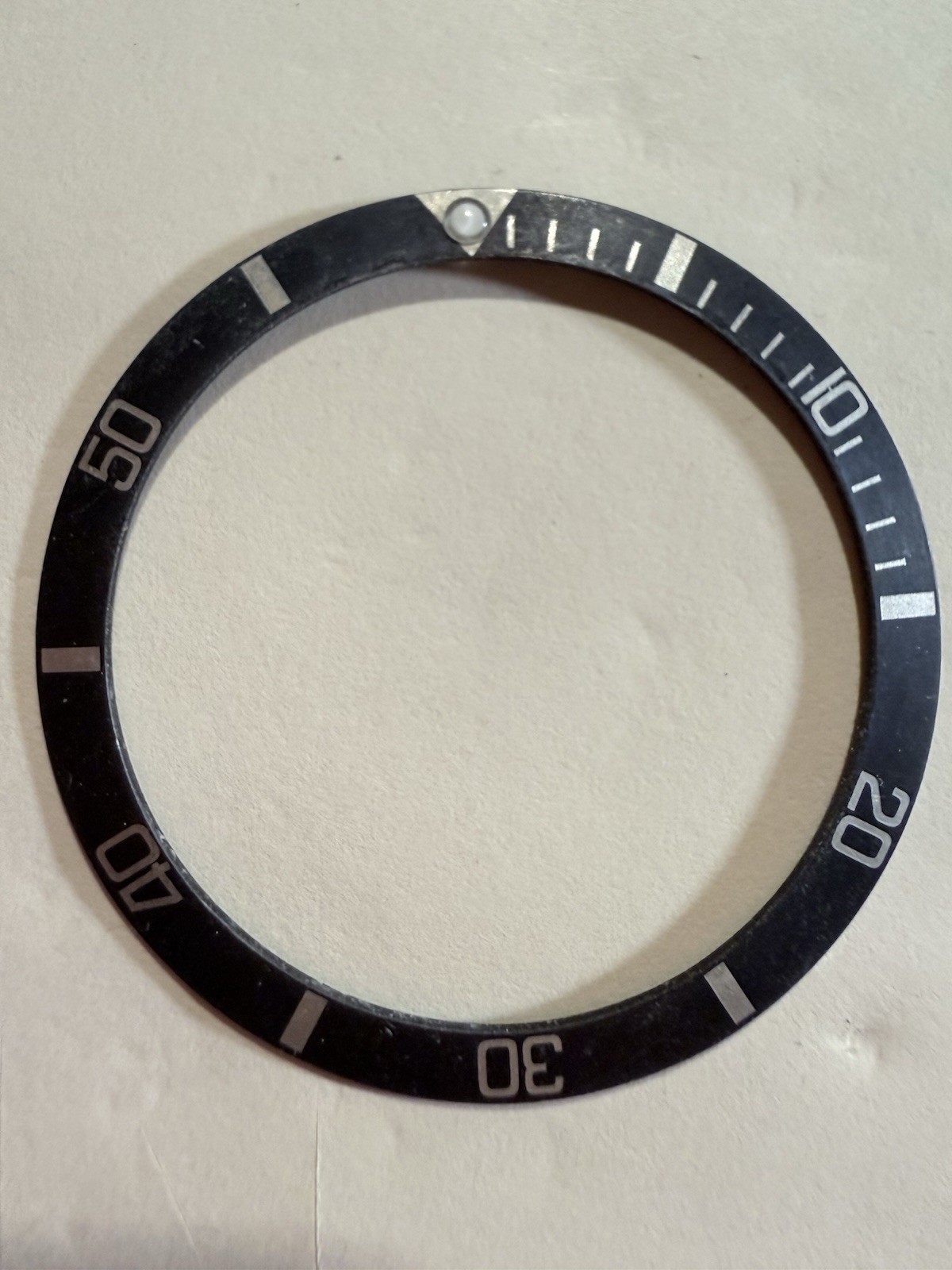VINTAGE ROLEX SUB Bezel ￼ Insert, 5513, 1680, 5512, Faded ” Genuine” ￼