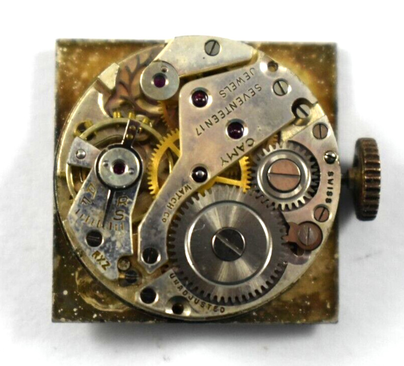Vintage Chalet Camy Swiss Made Manual Wind 17J Wrist Watch Movement lot.rd