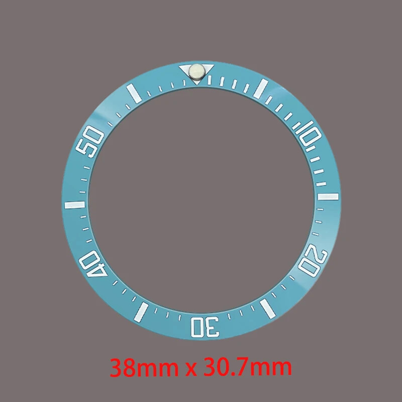 Curved Ceramics Watch Bezel Insert For SKX007 SKX009 SUB GMT Case NH36 NH35