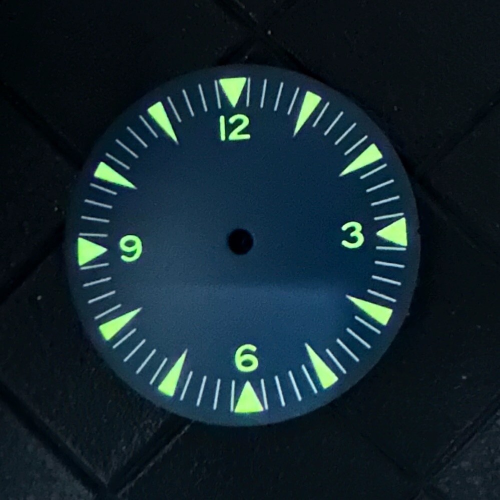 31MM Luminous Watch Dial Navy Blue (369/12) for NH36A/35/8215/2813/70/4R