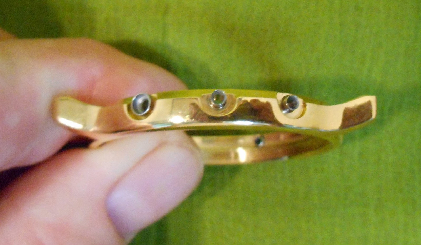 NOS Seiko 7T32-6A50 Case Back, Bezel Crystal Gasket Gold Wrist Watch Body Time