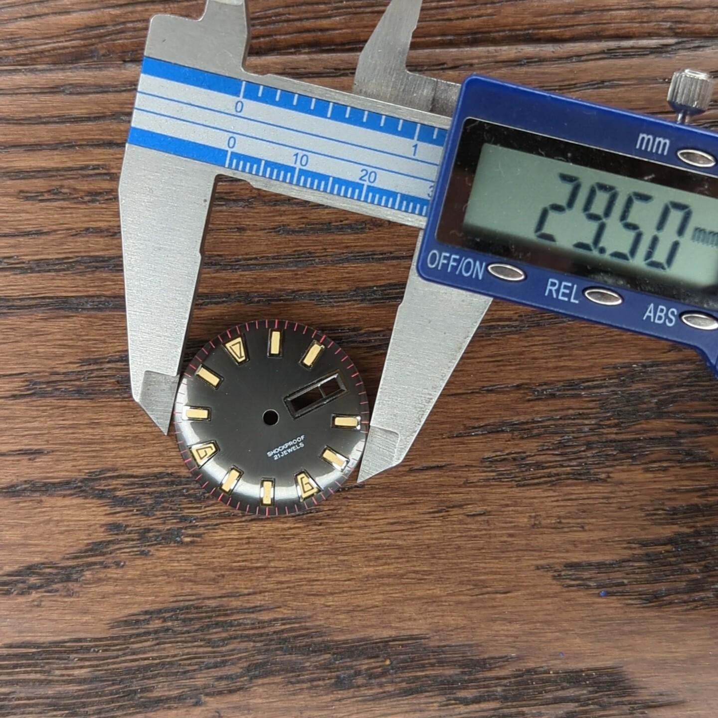 Diver Watch Dial Part – New Old Stock, 29.3mm 21 Jewels Shockproof (AC198)